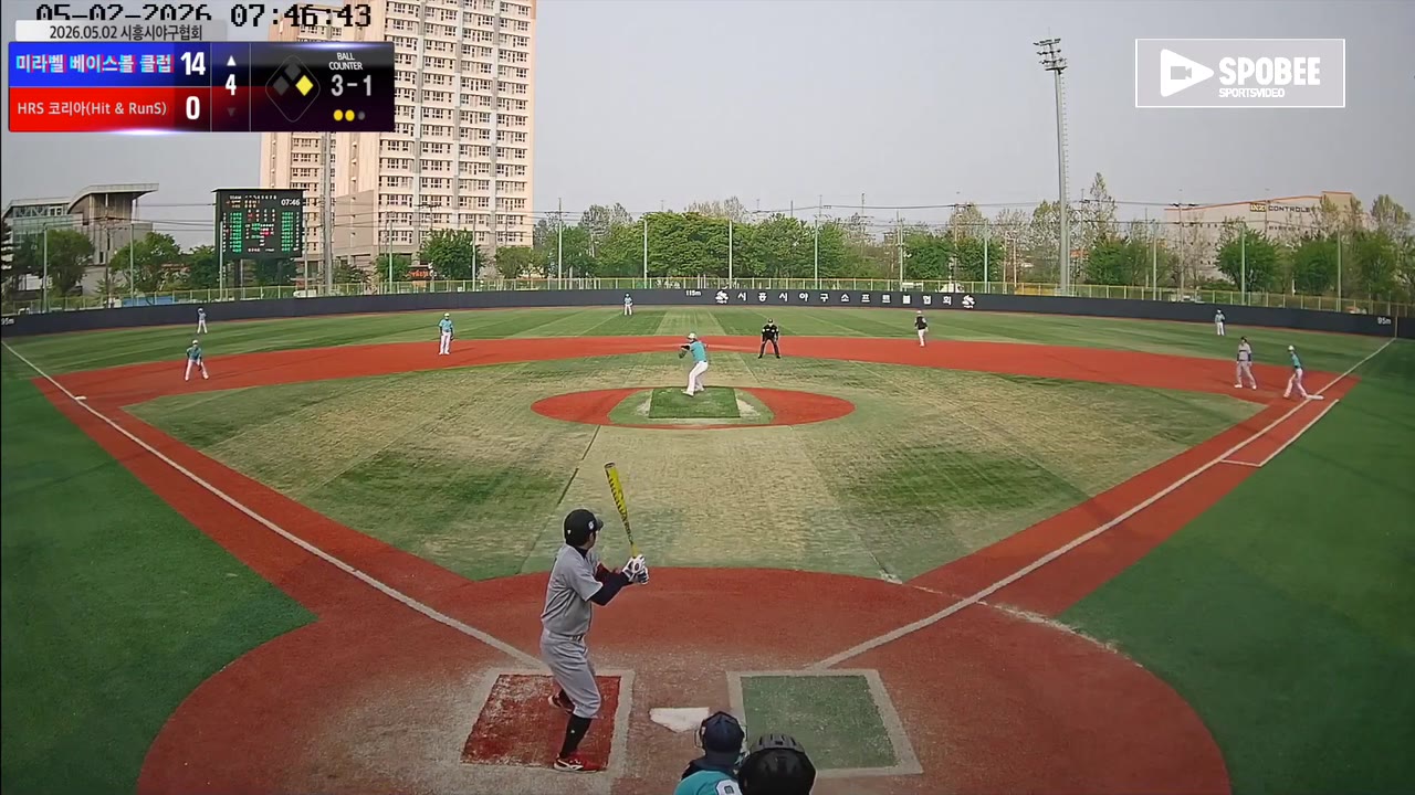 서종호(9번, 미라벨 베이스볼 클럽) 볼넷 클립 | vs HRS 코리아(Hit & RunS) | 5/2 (소망야구장)