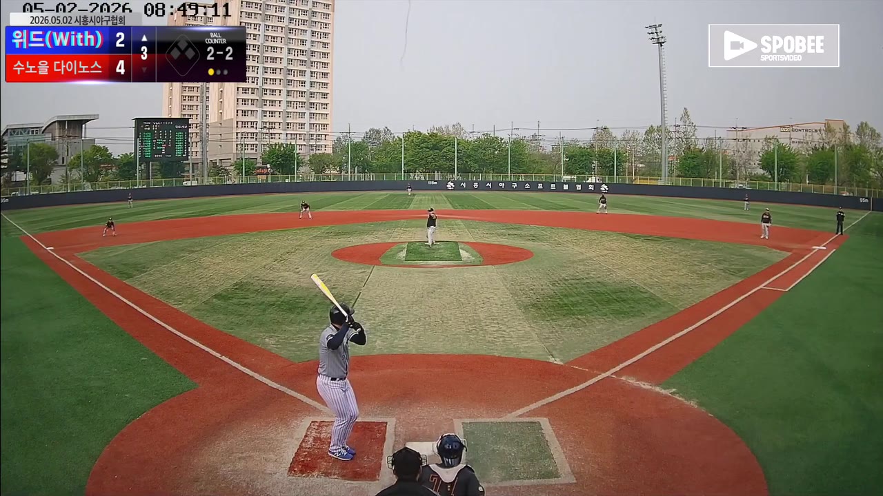노정헌(9번, 위드(With)) 1루타 클립 | vs 수노을 다이노스 | 5/2 (소망야구장)