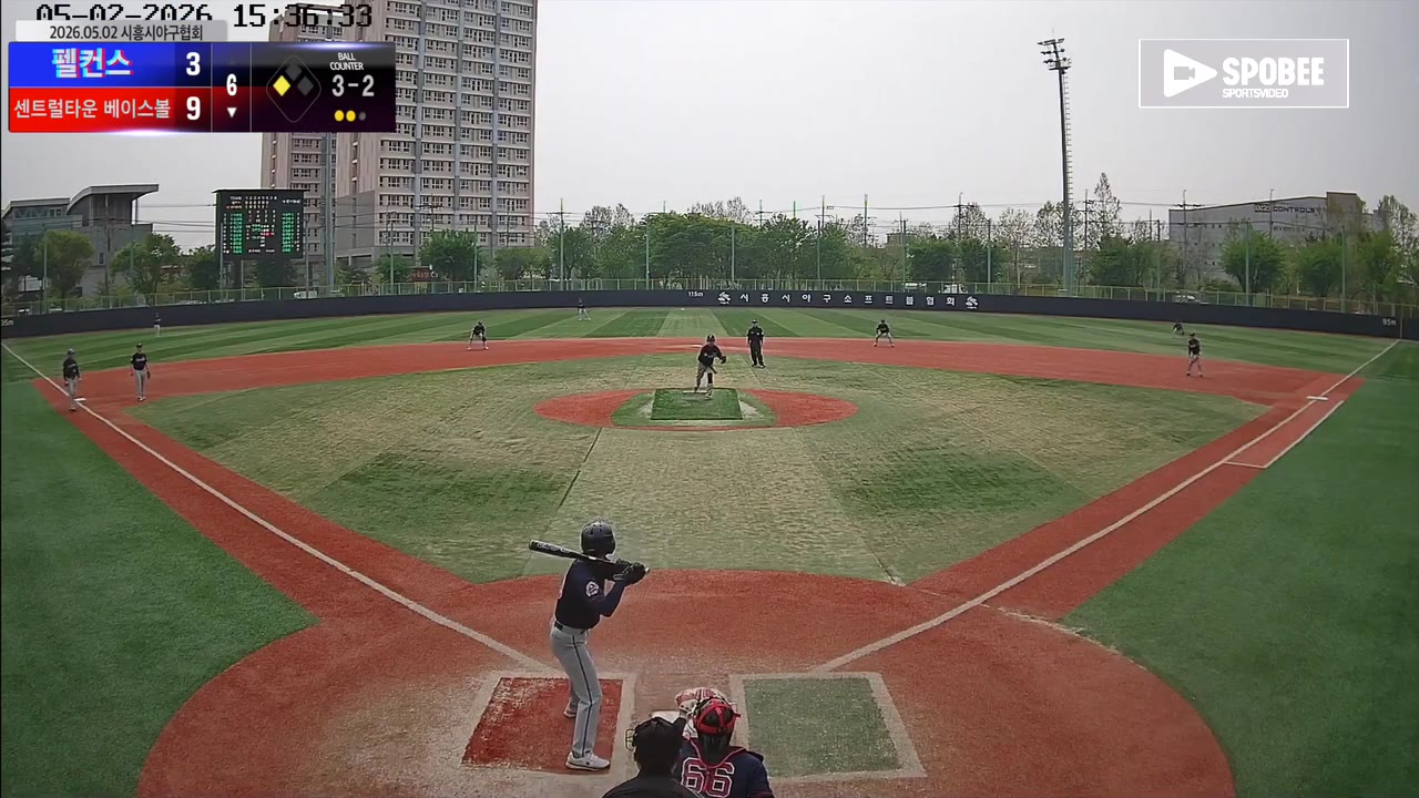 김홍식(29번, 센트럴타운 베이스볼) 1루타 클립 | vs 펠컨스 | 5/2 (소망야구장)