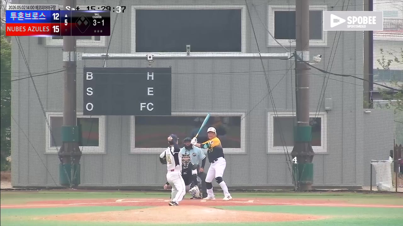 김천수(77번, 투혼브로스) 사구 클립 | vs NUBES AZULES | 5/2 (에코피아야구장)