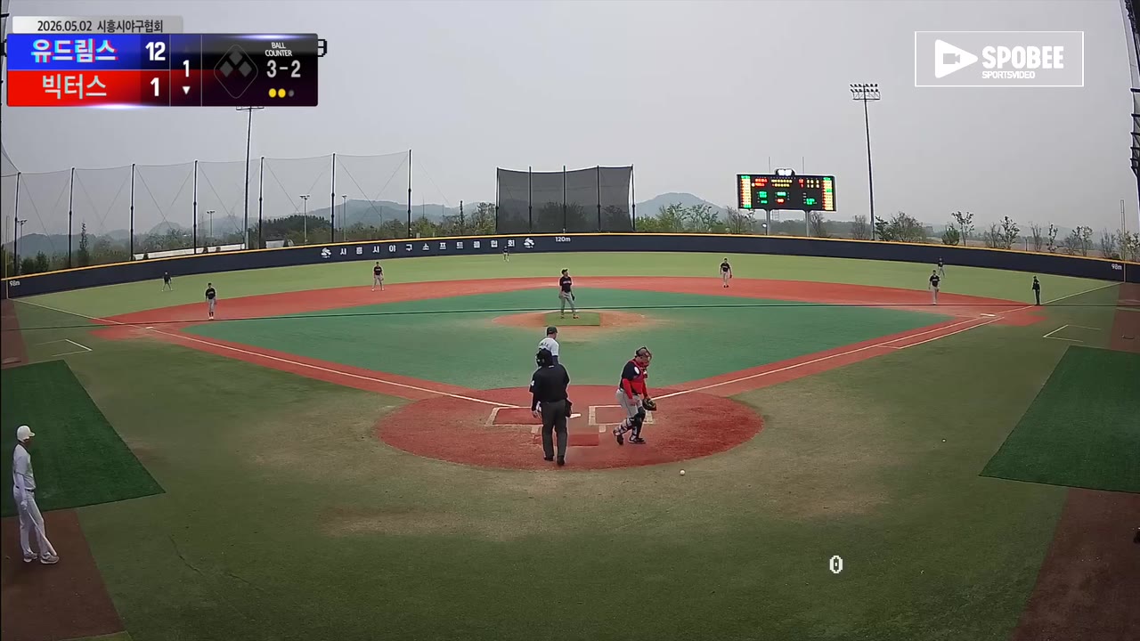장덕진(36번, 빅터스) 볼넷 클립 | vs 유드림스 | 5/2 (에코피아야구장)