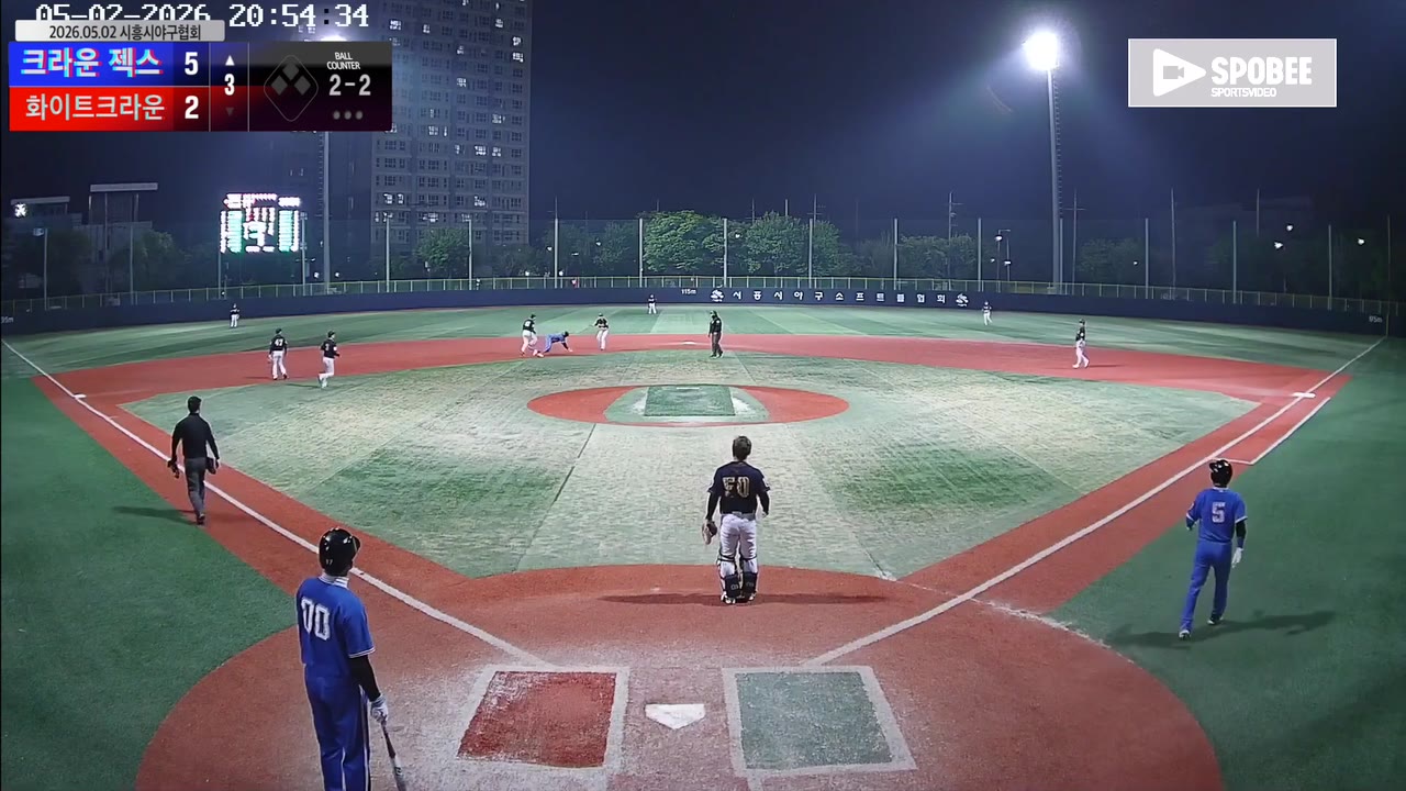 황경기(0번, 크라운 젝스) 볼넷 클립 | vs 화이트크라운 | 5/2 (소망야구장)