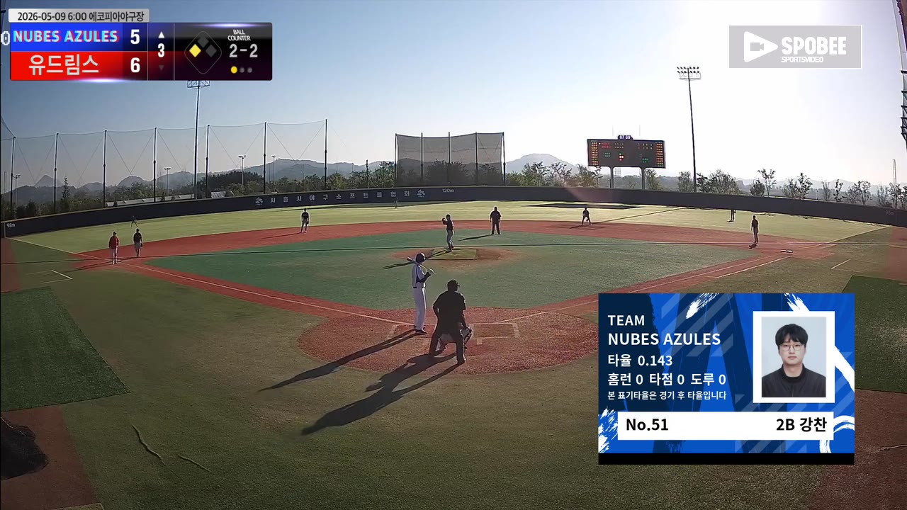 NUBES AZULES, 4회 초 5득점으로 12-9 역전승