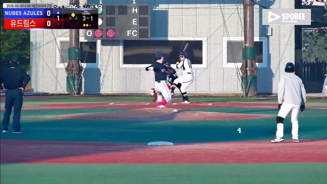 정민규(12번, NUBES AZULES) 실책 클립 | vs 유드림스 | 5/9 (에코피아야구장)