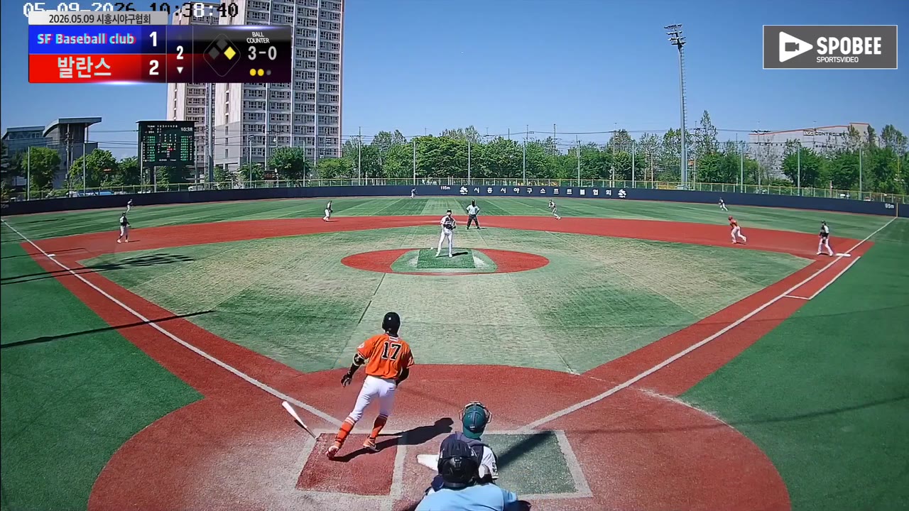 배수근(17번, 발란스) 1루타 클립 | vs SF Baseball club | 5/9 (소망야구장)