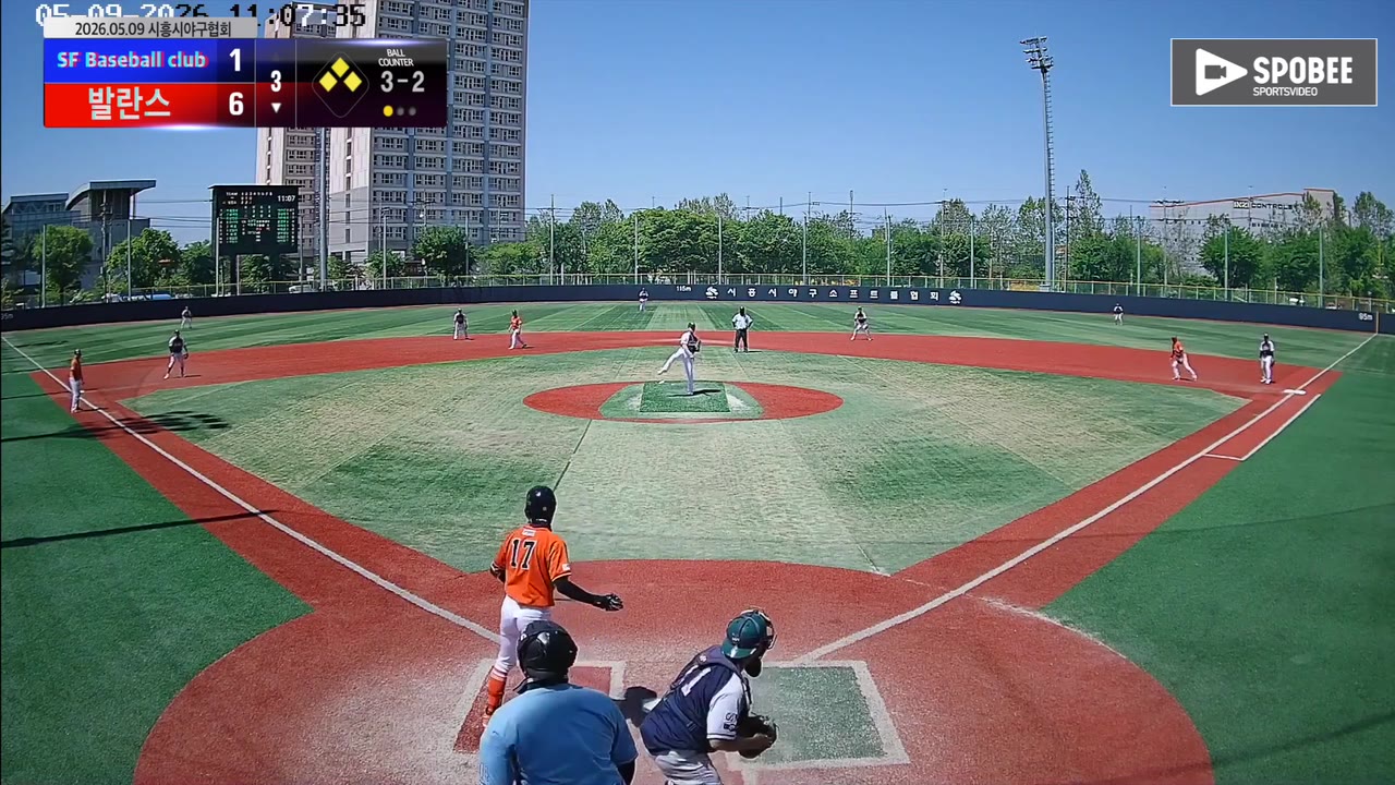 배수근(17번, 발란스) 볼넷 클립 | vs SF Baseball club | 5/9 (소망야구장)