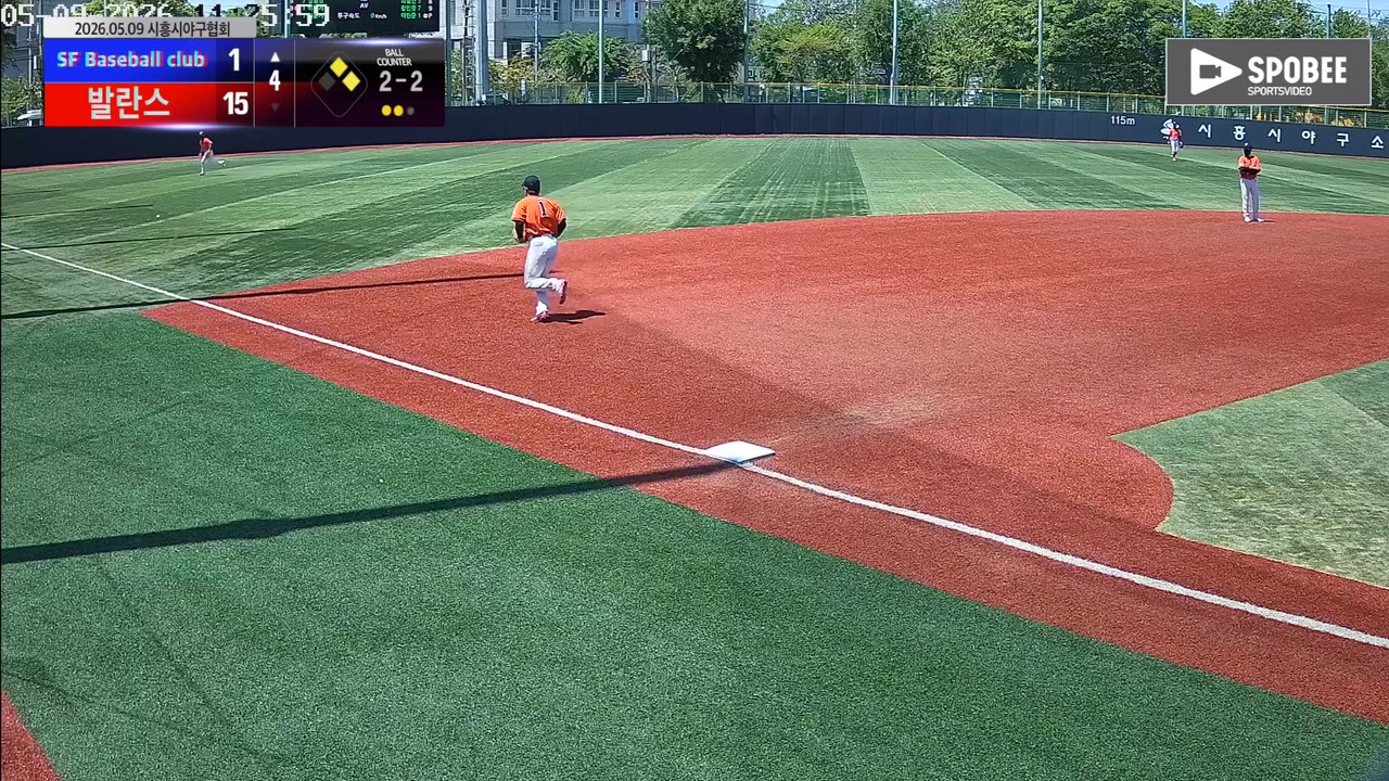 허동기(0번, SF Baseball club) 1루타 클립 | vs 발란스 | 5/9 (소망야구장)