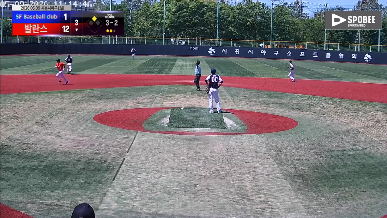 탁용준(91번, 발란스) 1루타 클립 | vs SF Baseball club | 5/9 (소망야구장)
