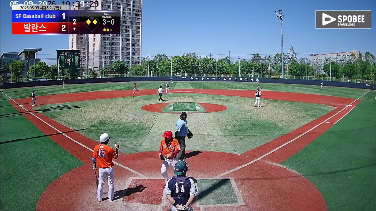 김승현(15번, 발란스) 1루타 클립 | vs SF Baseball club | 5/9 (소망야구장)