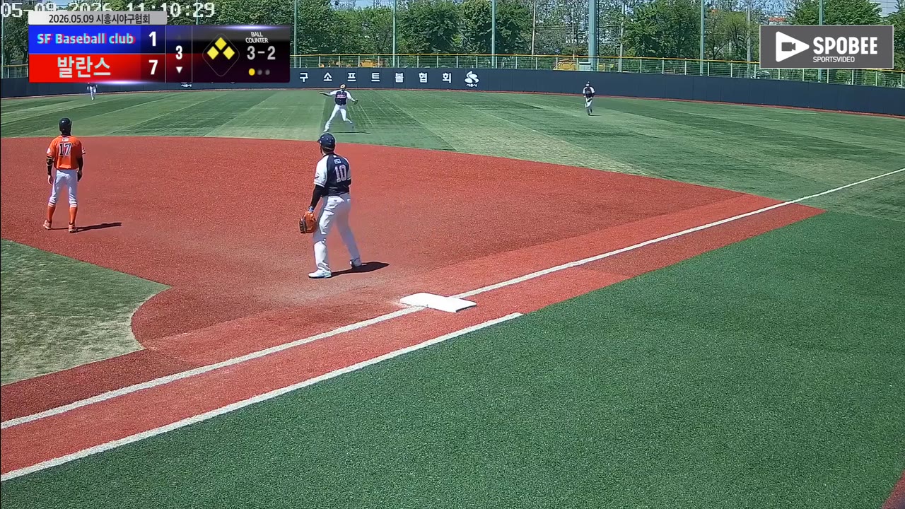 김승현(15번, 발란스) 1루타 클립 | vs SF Baseball club | 5/9 (소망야구장)