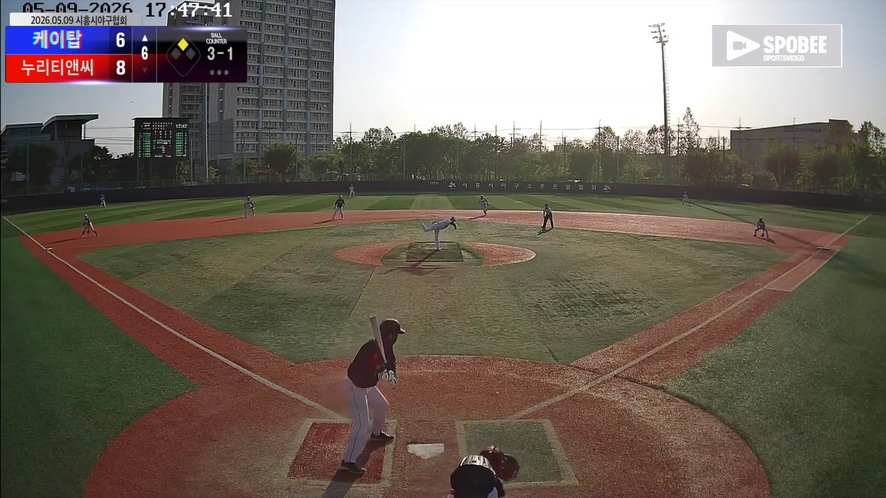 케이탑, 6회 초 3득점으로 다시 뒤집고 9-8 승리