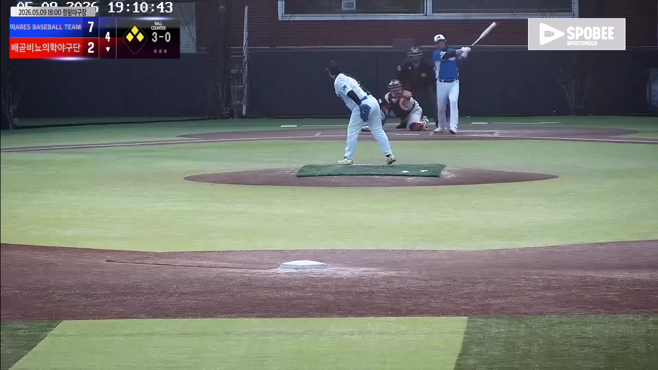 방현수(5번, 배곧비뇨의학야구단) 1루타 클립 | vs ARES BASEBALL TEAM(ASURA) | 5/9 (정왕야구장)