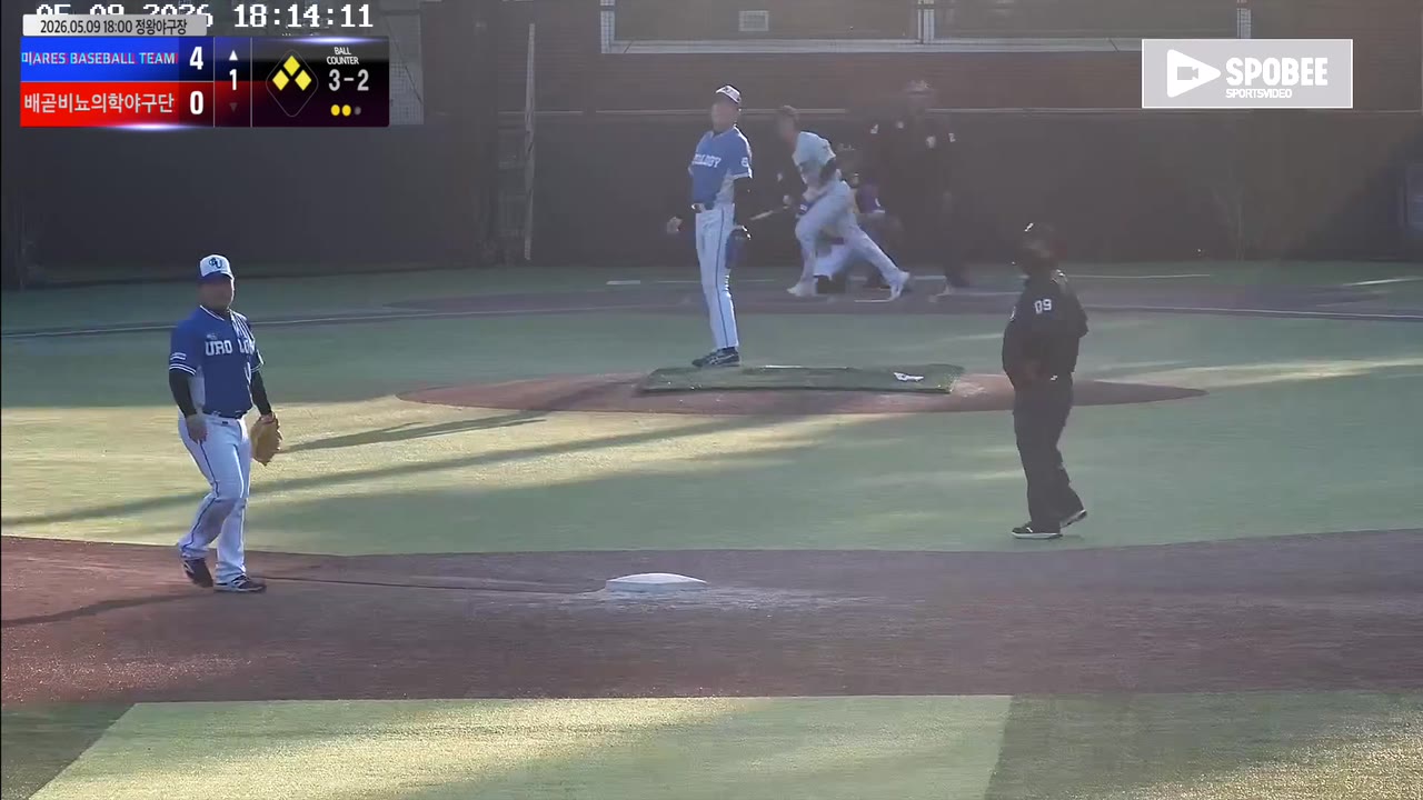 장대한(4번, ARES BASEBALL TEAM(ASURA)) 플라이 클립 | vs 배곧비뇨의학야구단 | 5/9 (정왕야구장)