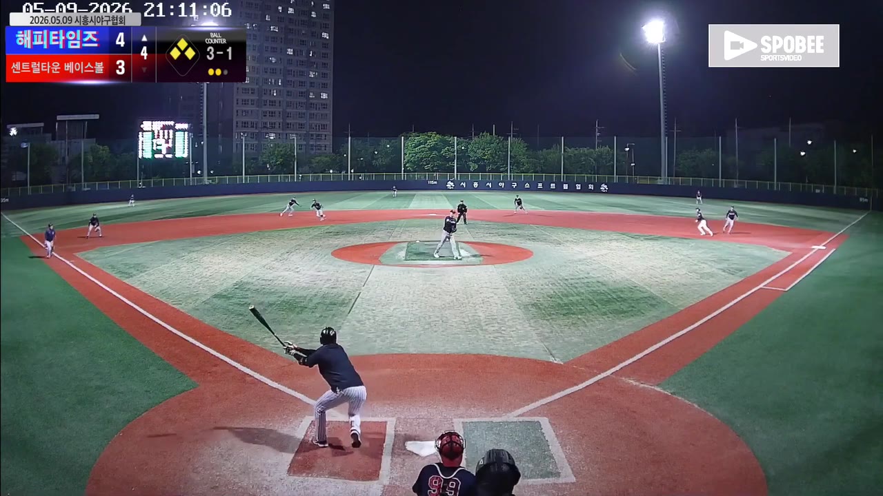 최은식(63번, 해피타임즈) 1루타 클립 | vs 센트럴타운 베이스볼 | 5/9 (소망야구장)