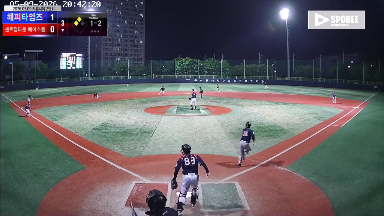 이선용(62번, 센트럴타운 베이스볼) 1루타 클립 | vs 해피타임즈 | 5/9 (소망야구장)