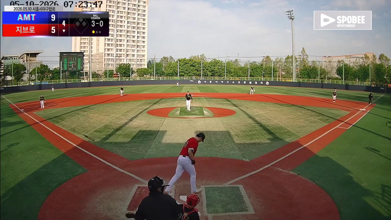 이장원(6번, 지브로) 볼넷 클립 | vs AMT | 5/10 (소망야구장)