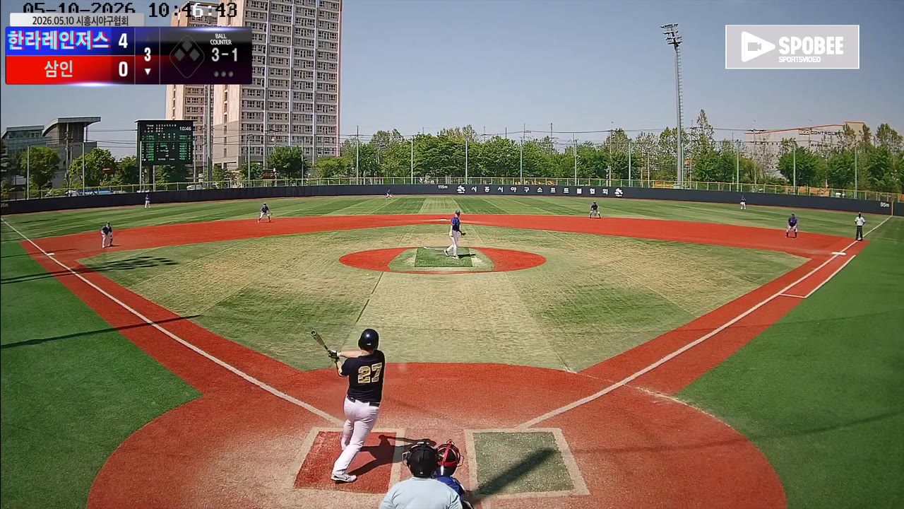 앤드류(27번, 삼인) 실책 클립 | vs 한라레인저스 | 5/10 (소망야구장)