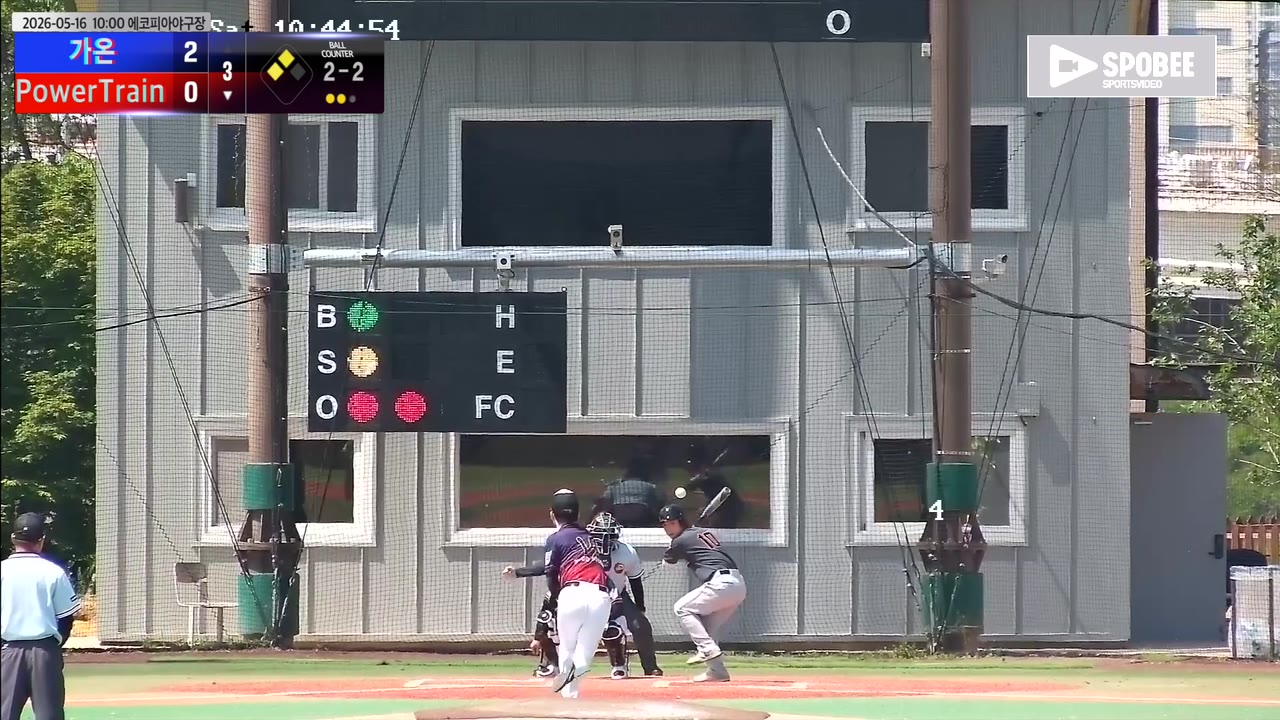 김홍준(92번, PowerTrain) 사구 클립 | vs 가온 | 5/16 (에코피아야구장)