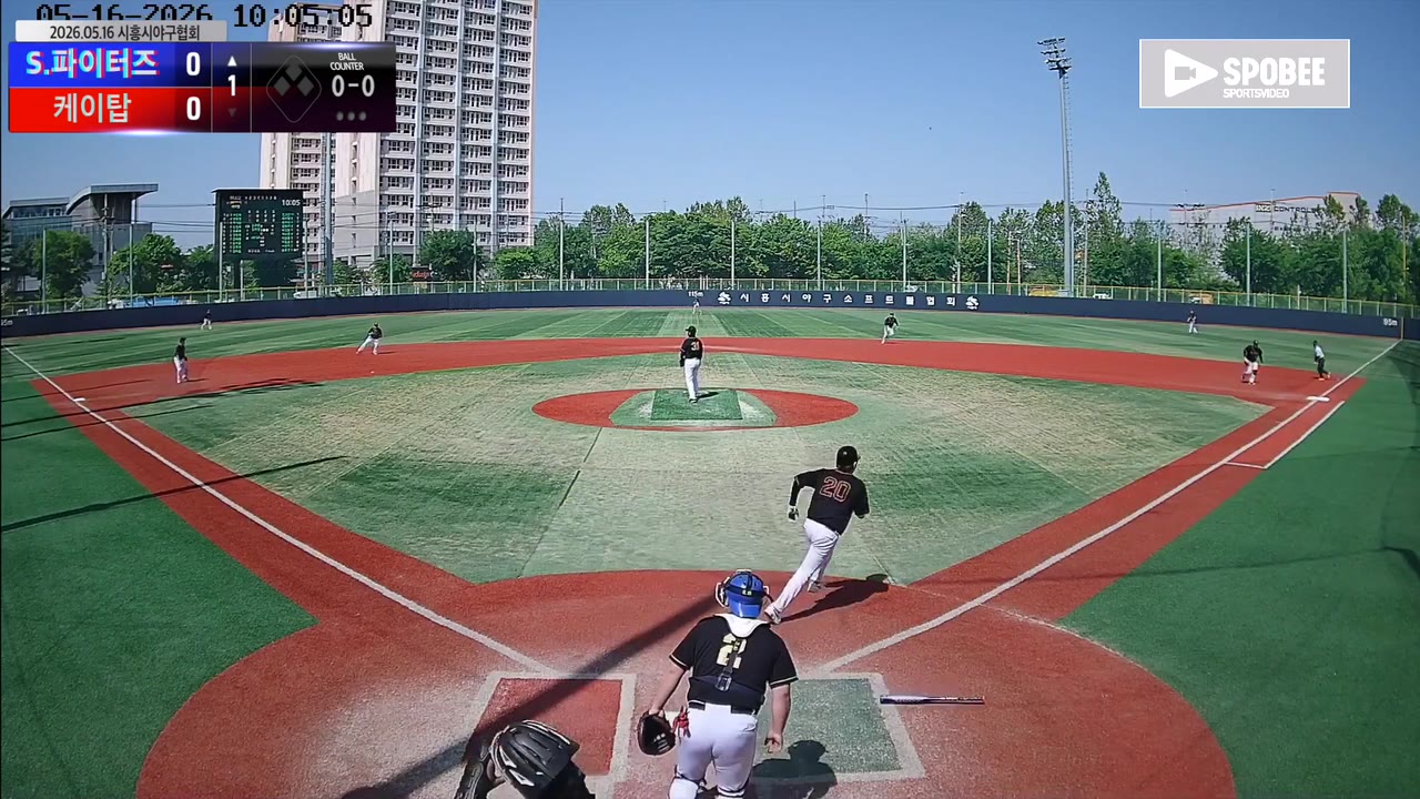이민혁(9번, S.파이터즈) 땅볼 클립 | vs 케이탑 | 5/16 (소망야구장)