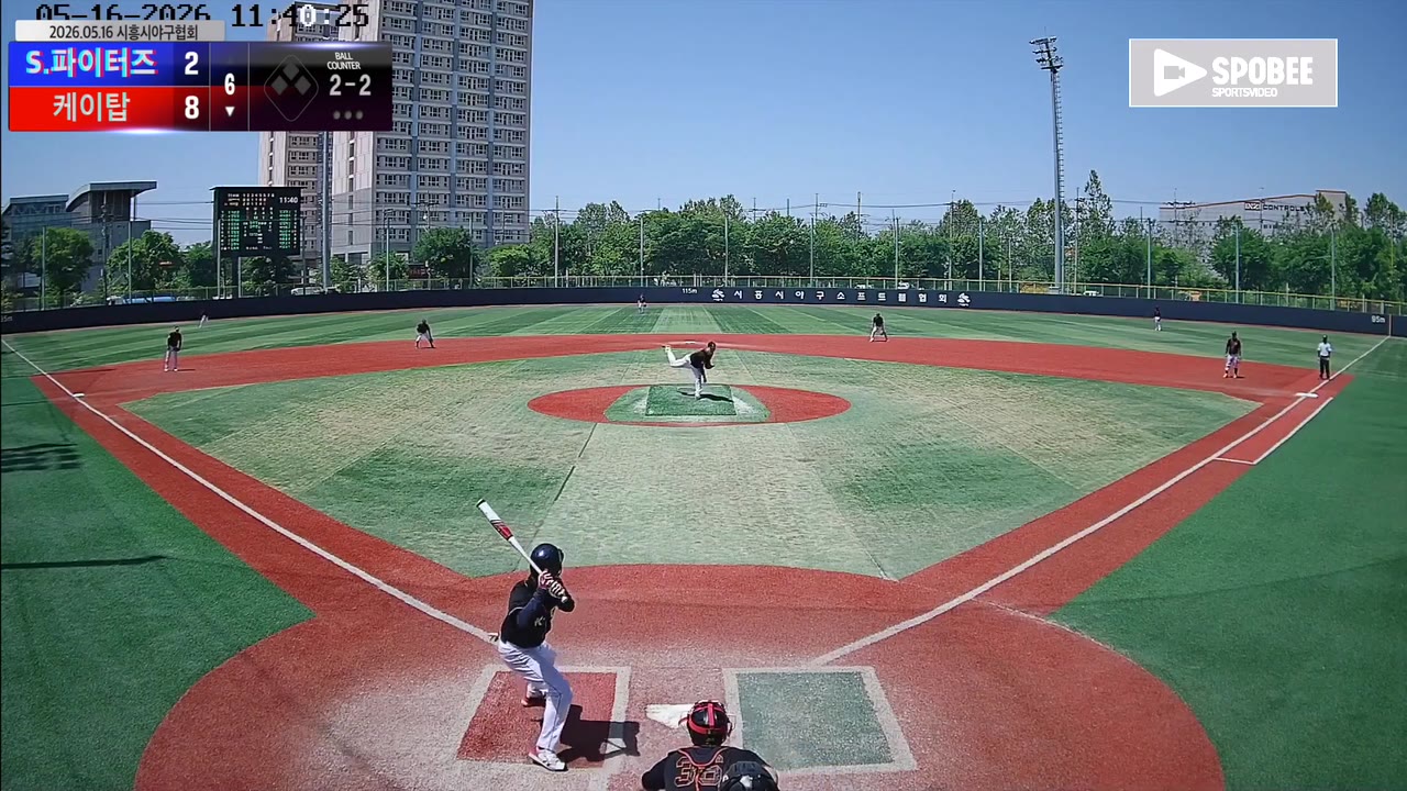 차상준(9번, 케이탑) 2루타 클립 | vs S.파이터즈 | 5/16 (소망야구장)