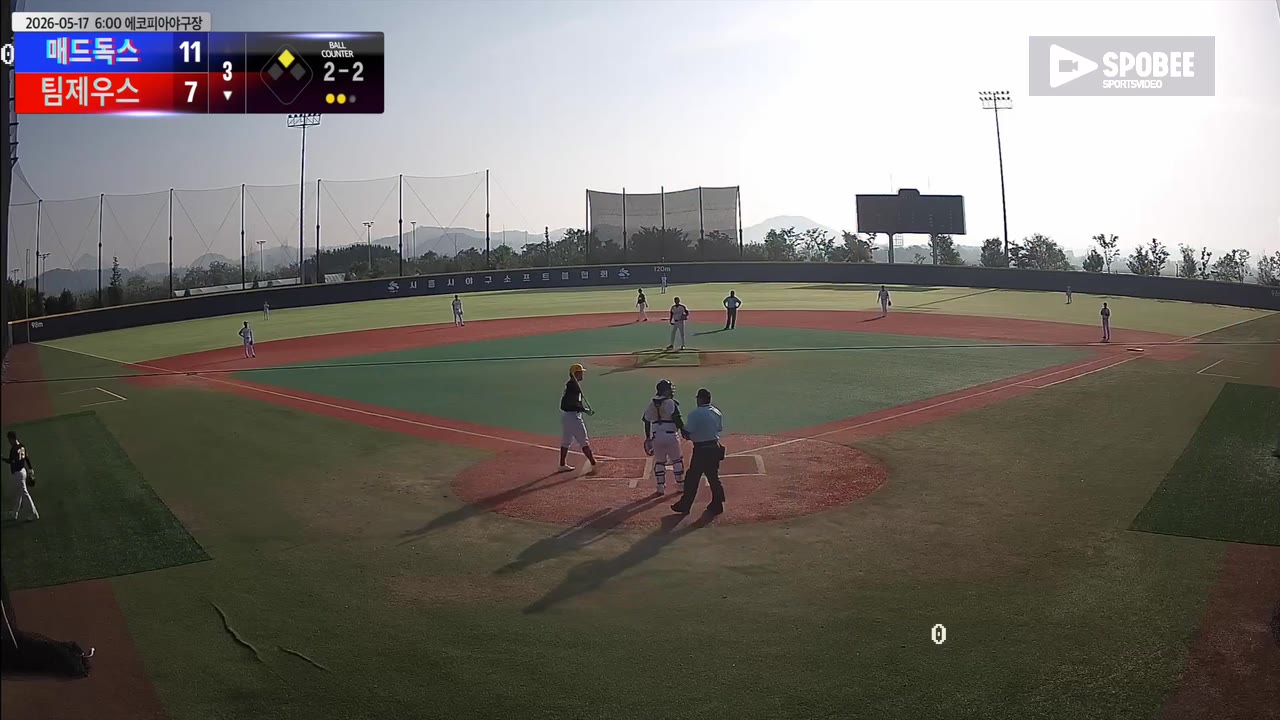 김준하(50번, 팀제우스) 고의사구 클립 | vs 매드독스 | 5/17 (에코피아야구장)