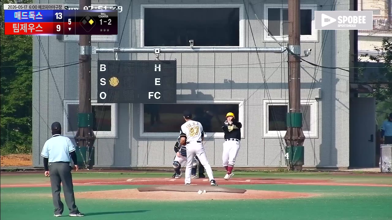김준하(50번, 팀제우스) 실책 클립 | vs 매드독스 | 5/17 (에코피아야구장)