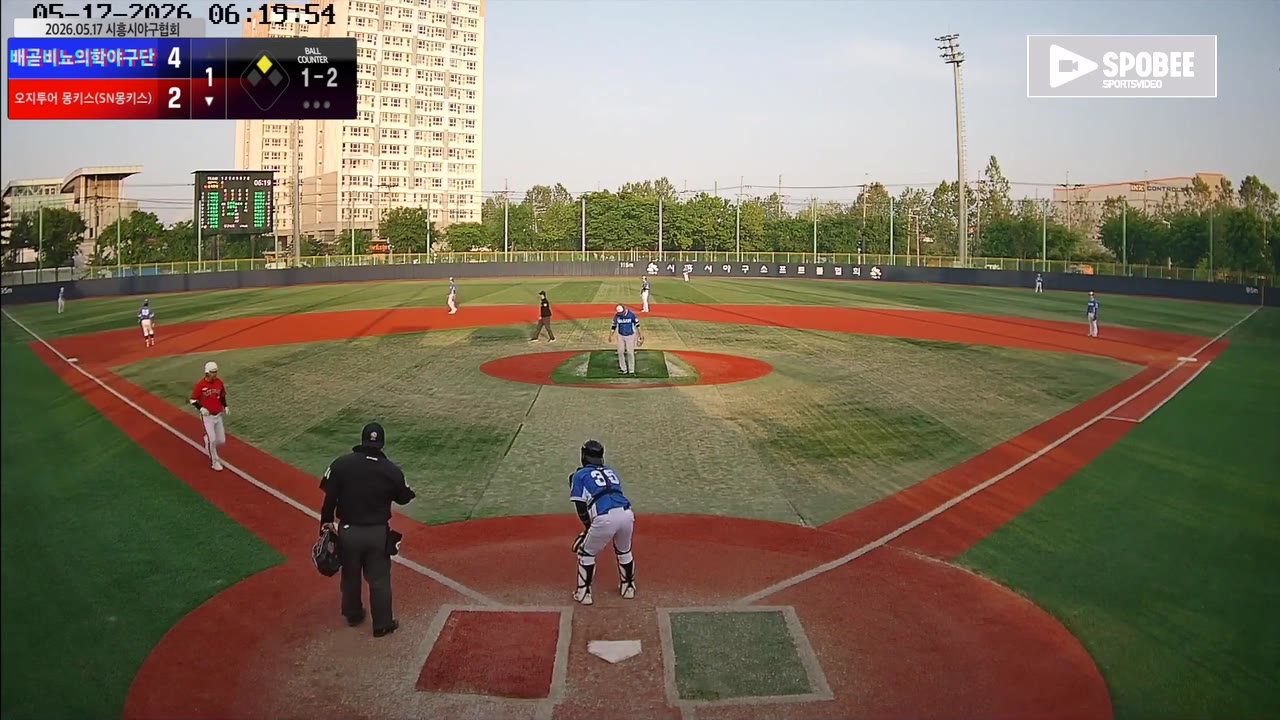 정민우(24번, 오지투어 몽키스(SN몽키스)) 볼넷 클립 | vs 배곧비뇨의학야구단 | 5/17 (소망야구장)