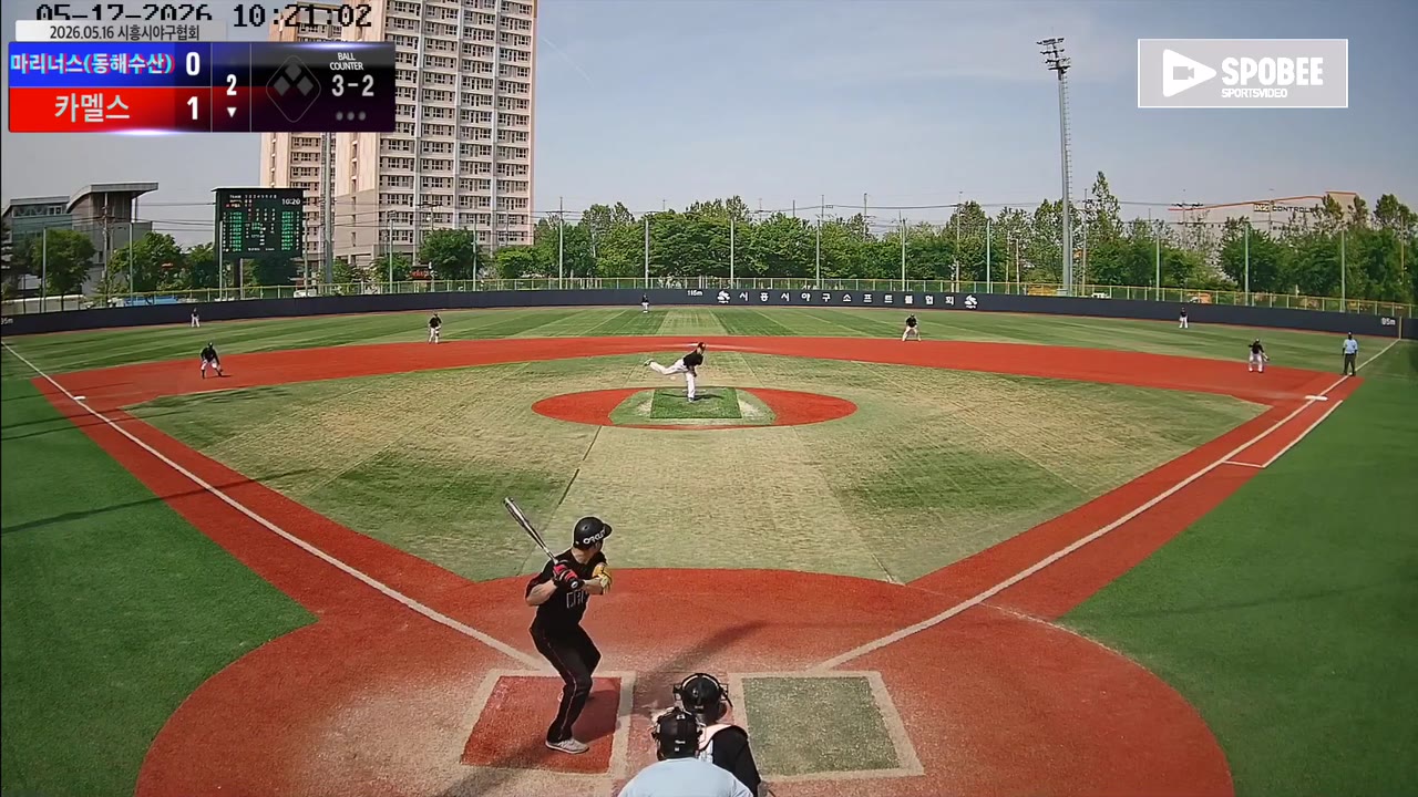 조동우(11번, 카멜스) 2루타 클립 | vs 마리너스(동해수산) | 5/17 (소망야구장)