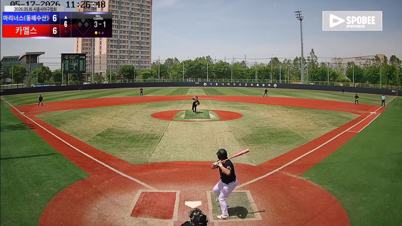 이정현(21번, 마리너스(동해수산)) 볼넷 클립 | vs 카멜스 | 5/17 (소망야구장)