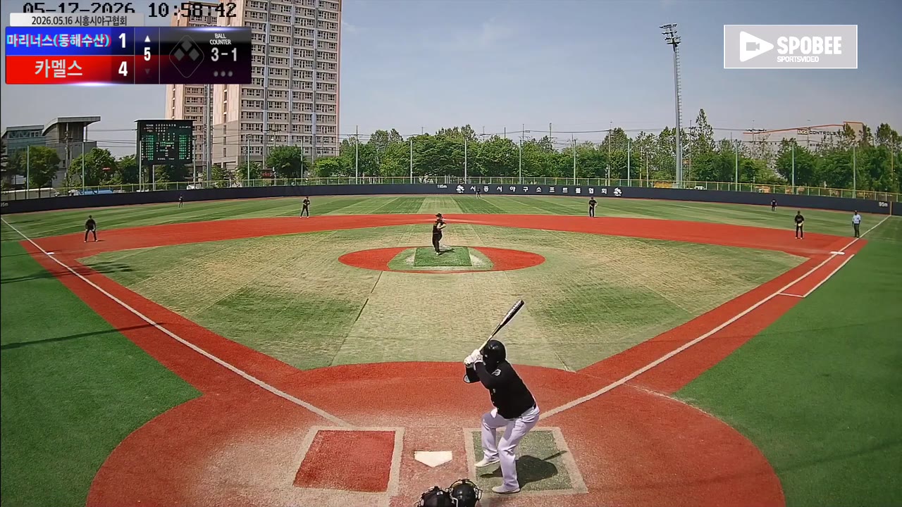이민성(1번, 마리너스(동해수산)) 볼넷 클립 | vs 카멜스 | 5/17 (소망야구장)