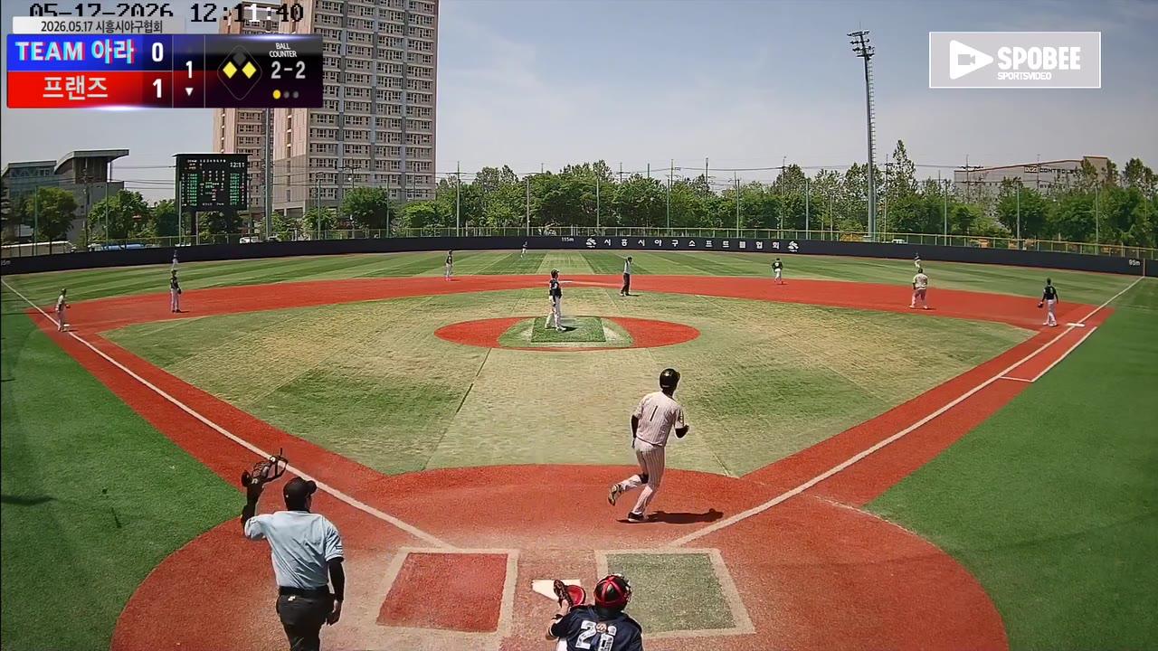 이한준(1번, 프랜즈) 희생플라이 클립 | vs TEAM 아라 | 5/17 (소망야구장)