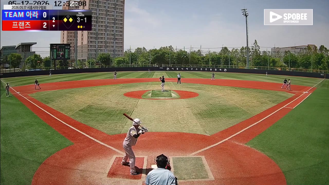 김상훈(22번, 프랜즈) 볼넷 클립 | vs TEAM 아라 | 5/17 (소망야구장)