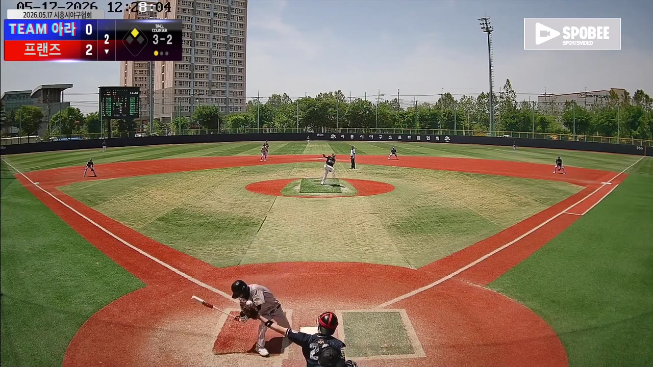 김연범(7번, 프랜즈) 사구 클립 | vs TEAM 아라 | 5/17 (소망야구장)