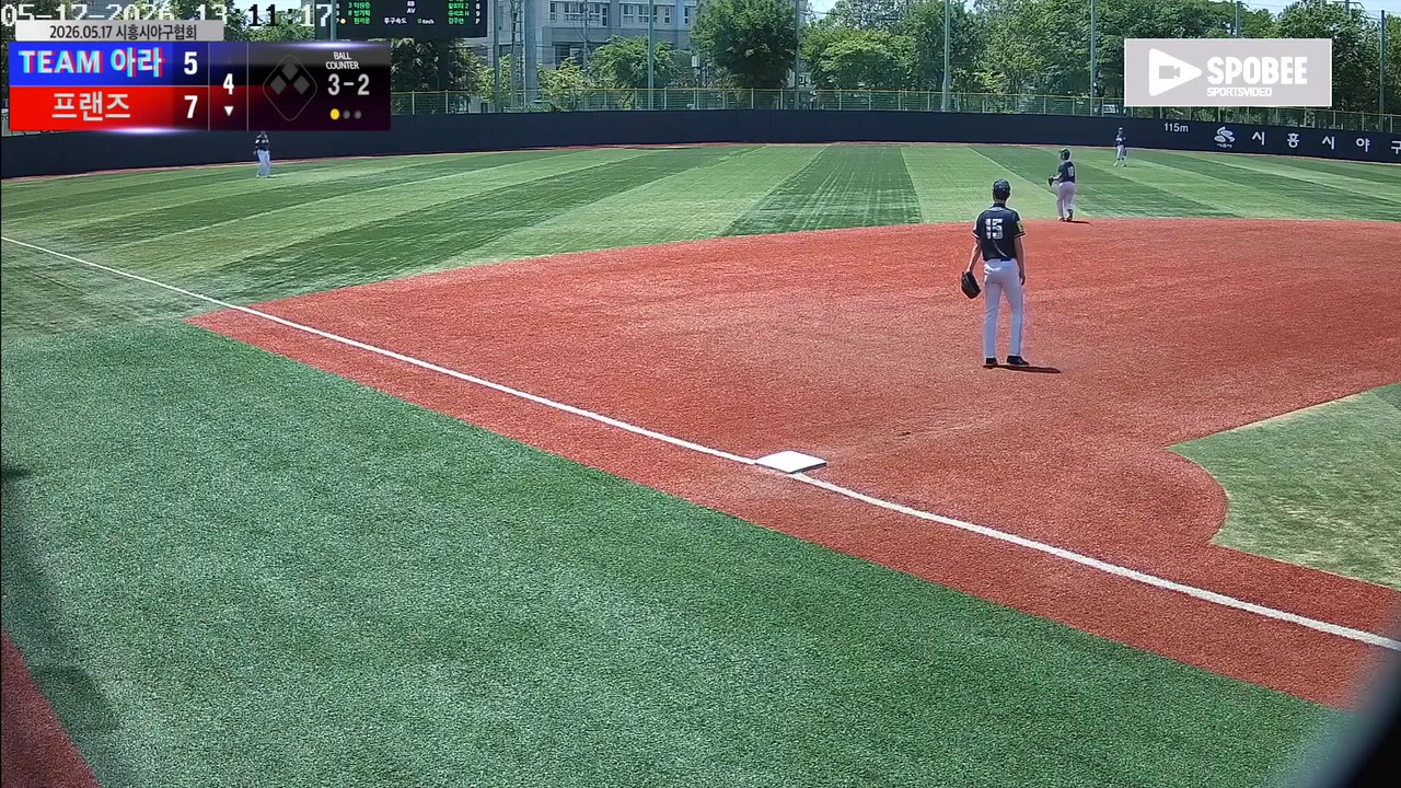 김주연(44번, 프랜즈) 1루타 클립 | vs TEAM 아라 | 5/17 (소망야구장)