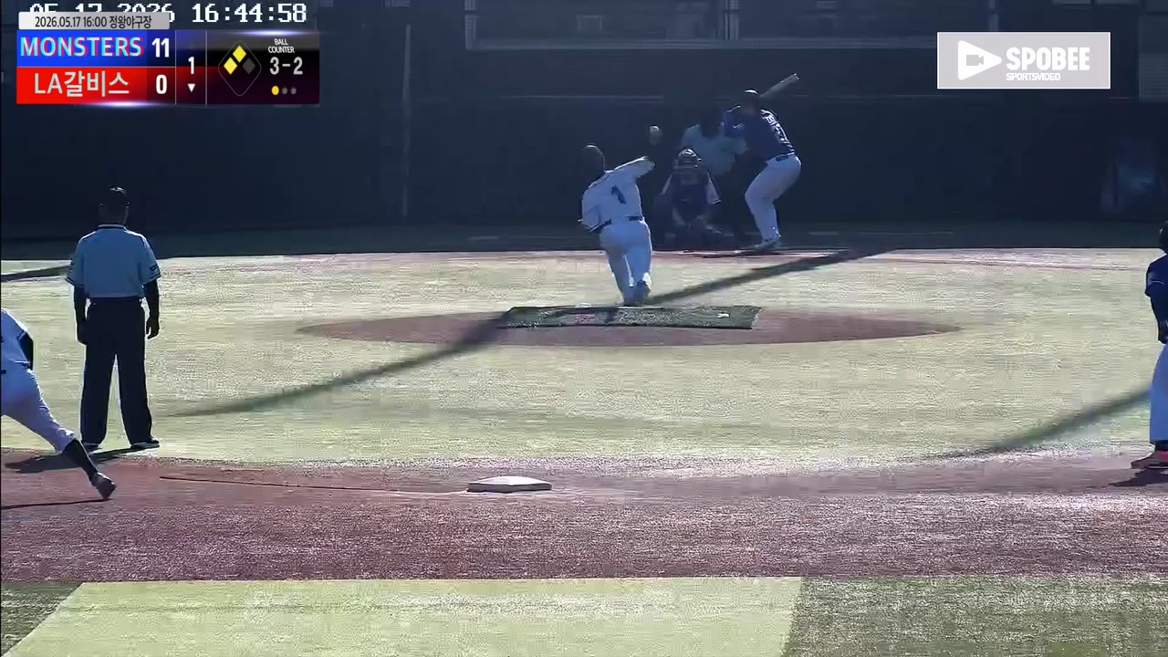 조동욱(27번, LA갈비스) 볼넷 클립 | vs MONSTERS | 5/17 (정왕야구장)