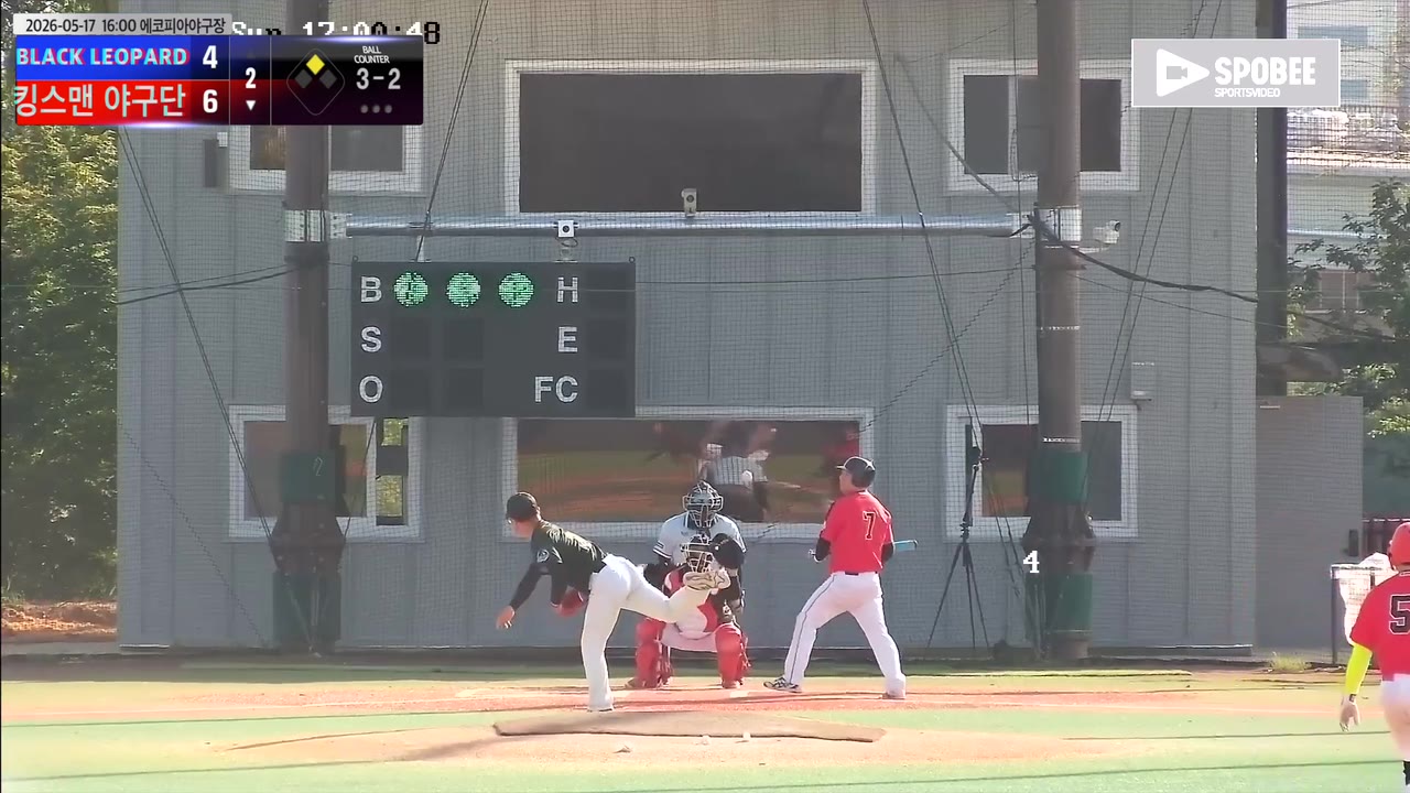 김명재(7번, 킹스맨 야구단) 볼넷 클립 | vs BLACK LEOPARD | 5/17 (에코피아야구장)