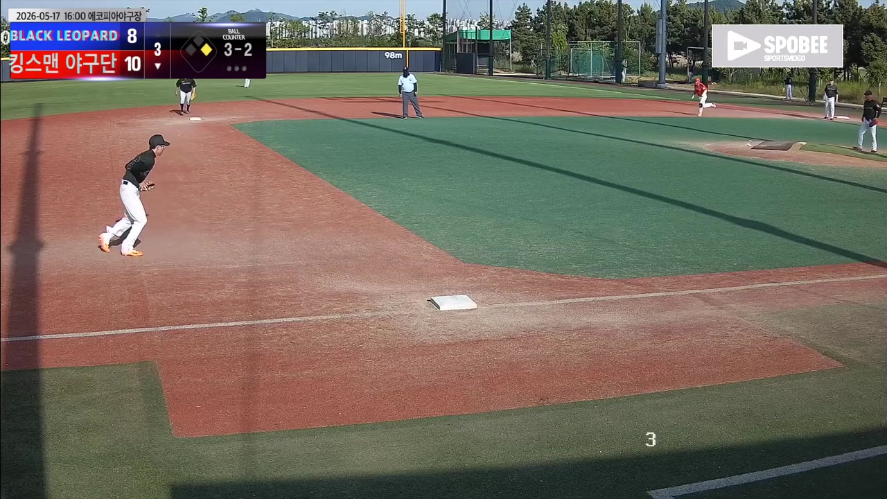 김명재(7번, 킹스맨 야구단) 실책 클립 | vs BLACK LEOPARD | 5/17 (에코피아야구장)