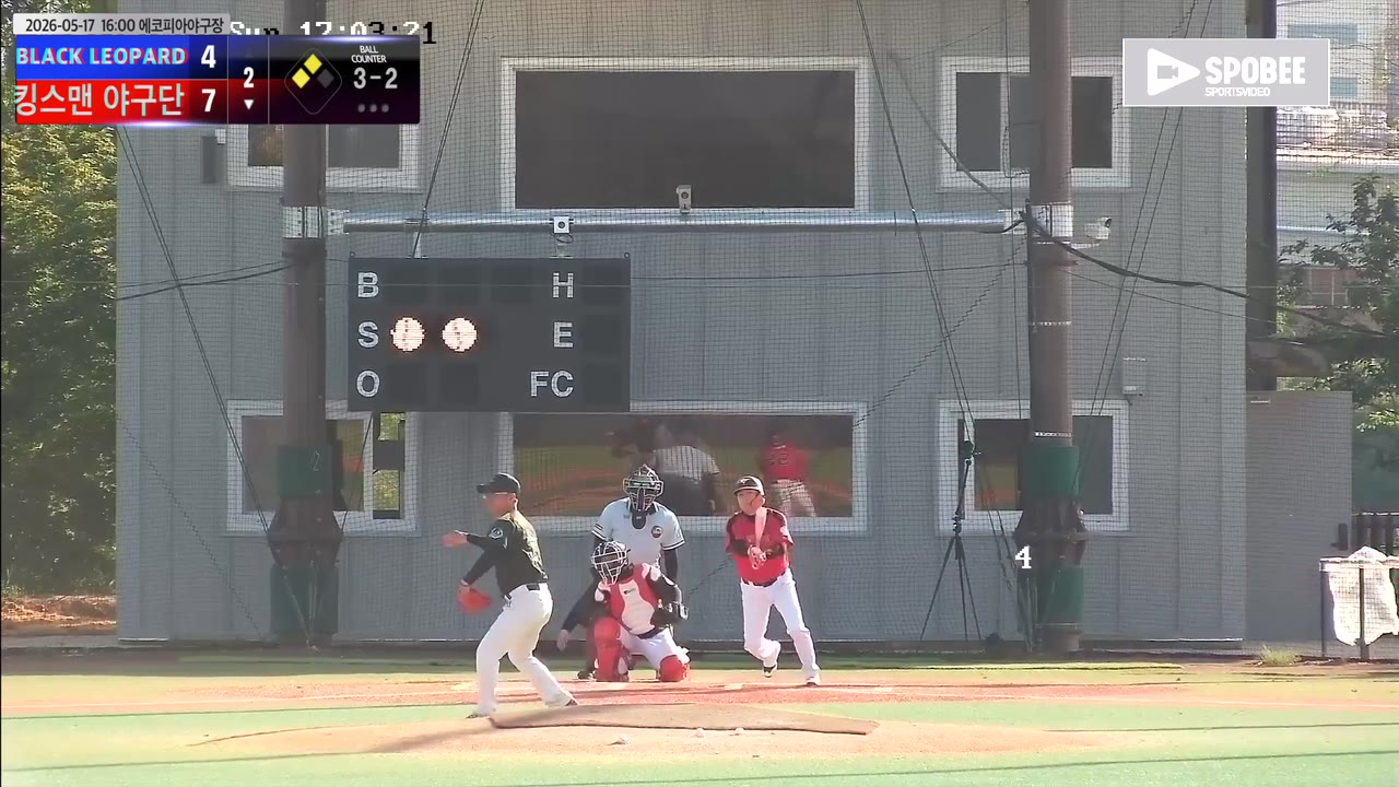 이상호(55번, 킹스맨 야구단) 1루타 클립 | vs BLACK LEOPARD | 5/17 (에코피아야구장)