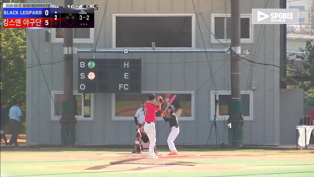 김장용(23번, BLACK LEOPARD) 실책 클립 | vs 킹스맨 야구단 | 5/17 (에코피아야구장)