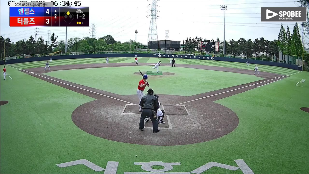 김기용(98번, 엔젤스) 1루타 클립 | vs 터틀즈 | 5/23 (정왕야구장)