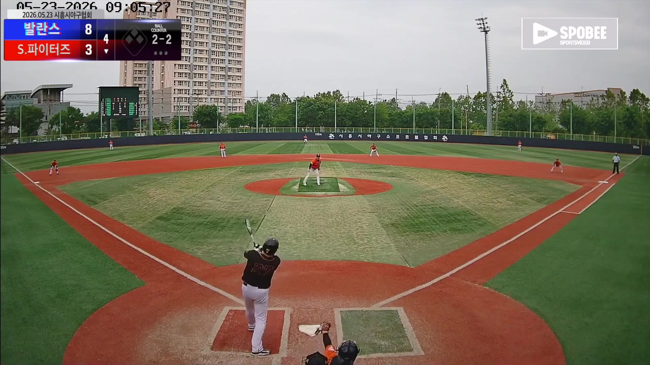 강봉조(27번, S.파이터즈) 1루타 클립 | vs 발란스 | 5/23 (소망야구장)