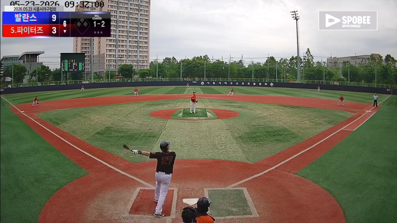 강봉조(27번, S.파이터즈) 1루타 클립 | vs 발란스 | 5/23 (소망야구장)