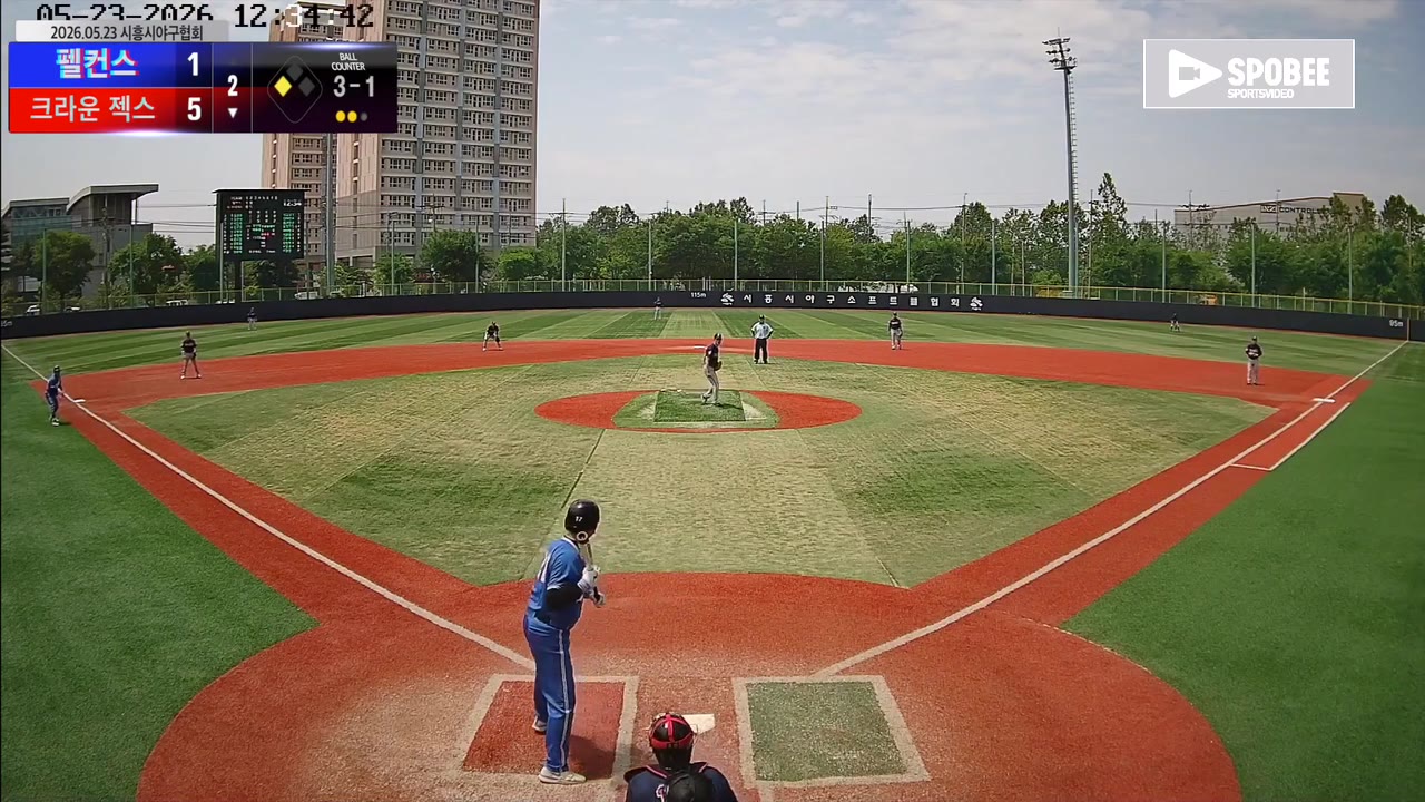 황경기(0번, 크라운 젝스) 볼넷 클립 | vs 펠컨스 | 5/23 (소망야구장)