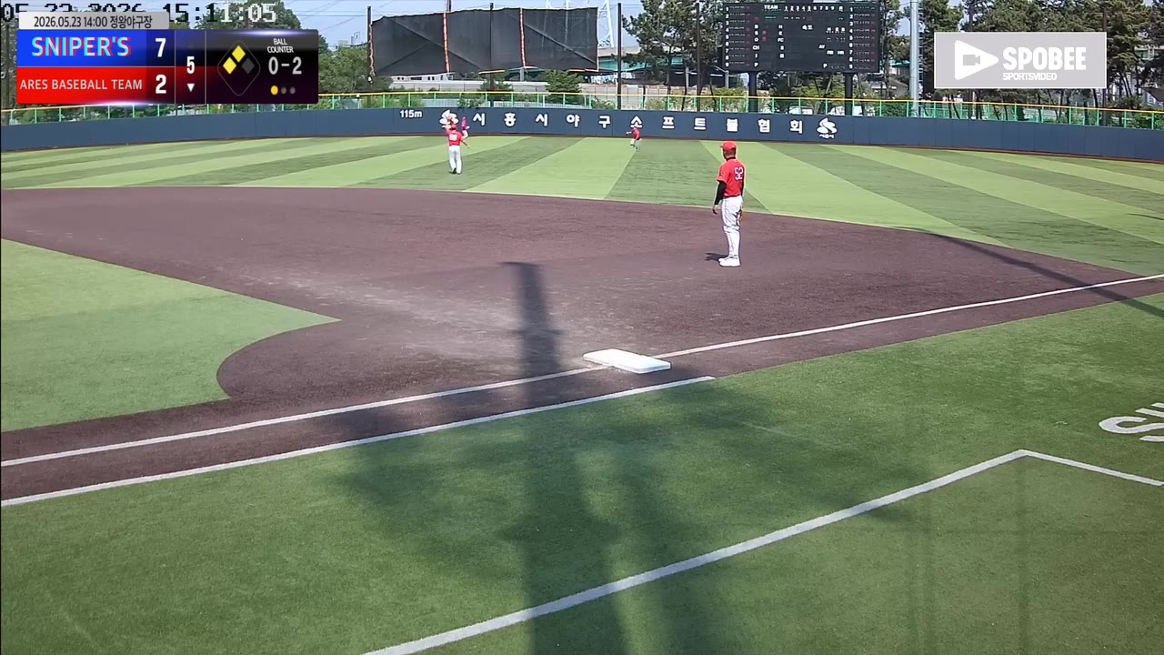 이정운(5번, ARES BASEBALL TEAM(ASURA)) 1루타 클립 | vs SNIPER'S | 5/23 (정왕야구장)
