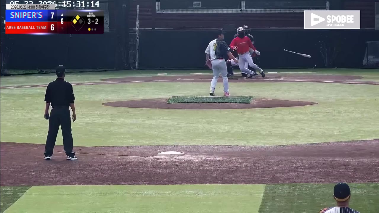 박규호(6번, SNIPER'S) 1루타 클립 | vs ARES BASEBALL TEAM(ASURA) | 5/23 (정왕야구장)