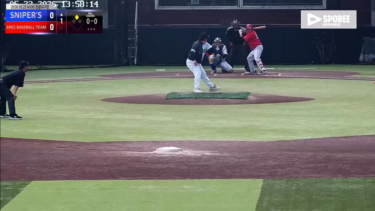 최시열(25번, SNIPER'S) 사구 클립 | vs ARES BASEBALL TEAM(ASURA) | 5/23 (정왕야구장)