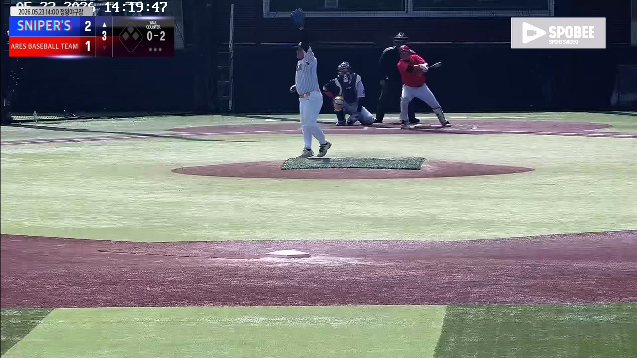 최시열(25번, SNIPER'S) 1루타 클립 | vs ARES BASEBALL TEAM(ASURA) | 5/23 (정왕야구장)