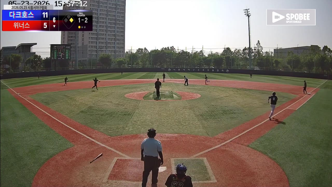 박정현(8번, 위너스) 실책 클립 | vs 다크호스 | 5/23 (소망야구장)