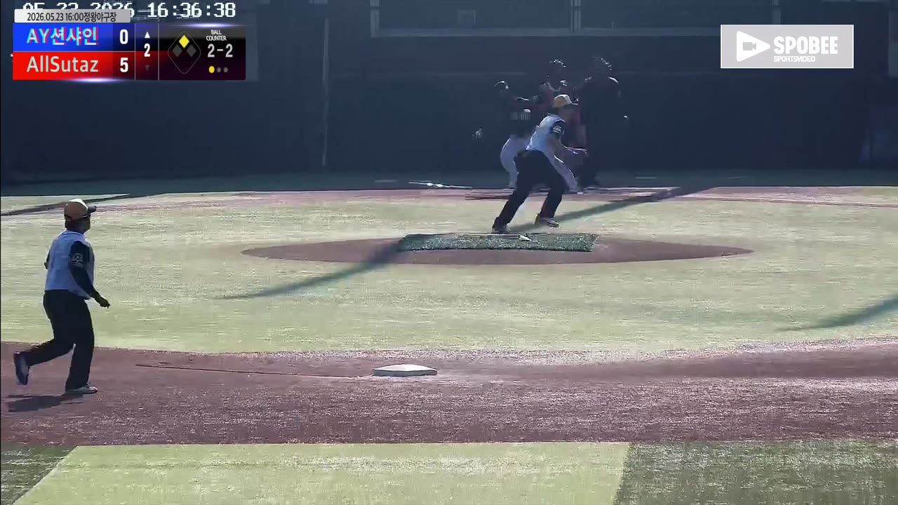 이원노(17번, AY션샤인) 1루타 클립 | vs AllSutaz | 5/23 (정왕야구장)