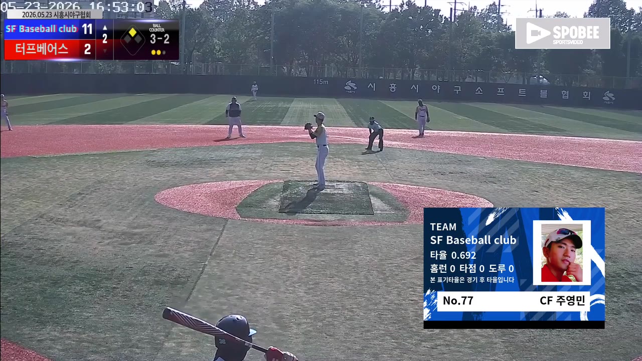 SF Baseball club, 1회 초 5점으로 앞서 14-5 승리